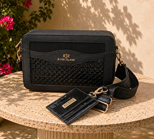 River island black monogram - black,