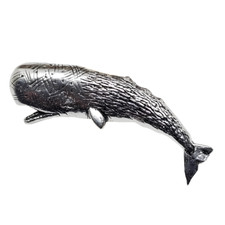Sperm Whale Pin Badge Pewter