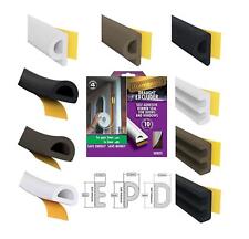 EPDM P, E or D Rubber Draught Seal Door Draft Excluder 5m & 10m lengths