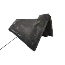 Staffs Blue Angled Clay Capped Ridge Tiles 10.8M  75 deg Victorian Ridges