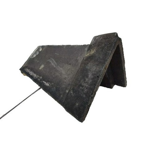 Staffs blue angled clay - clay, capped