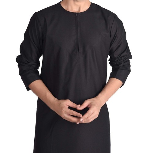 Men black omani - omani, thobe