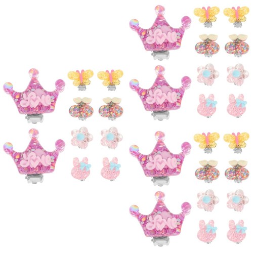 Pack clip earrings for girls - clip,