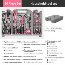 13-67 Pcs Premium Household Repair Tools Set Ladies Pink Tool Kit Set With Case