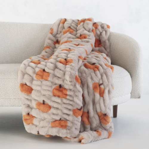 Minky couture hugs pumpkins - minky,