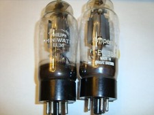 Two  EL38 / 6CN6 Tubes, By Mullard & Philips, One Tube AT Minimum Rating