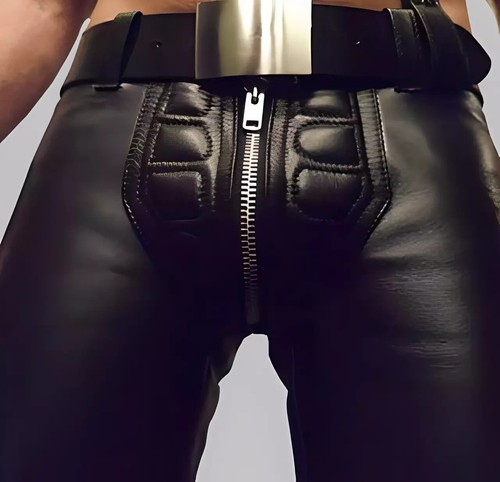 Men real leather - real, motorbike