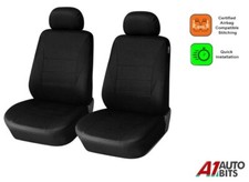 Front Black Car Seat Covers Fabric Protectors For Toyota C-HR Yaris RAV4
