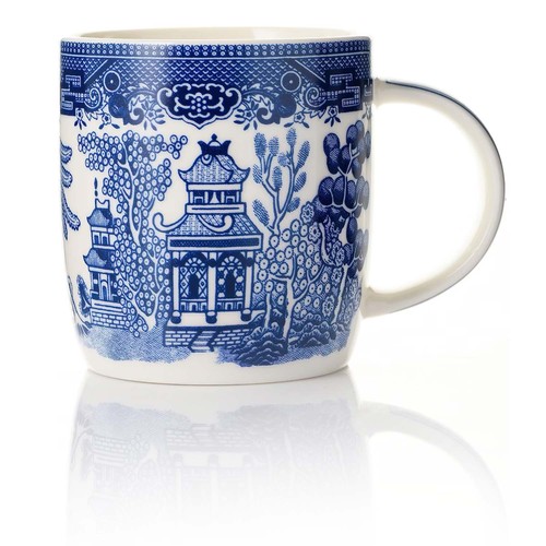 350ml blue ceramic - blue, willow