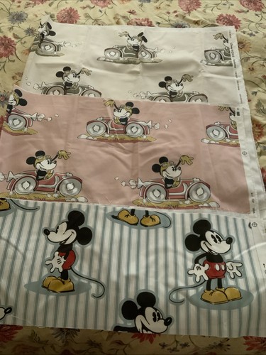 Mickey mouse fabric - fabric, remnants