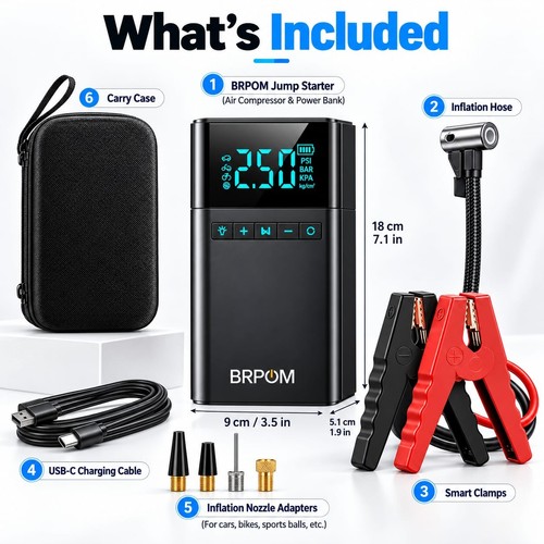Brpom 8500a car jump starter - 8500a,