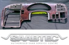 SAAB 9-5 -02-05 - DARK WALNUT WOOD DASH FACIA - GOOD CONDITION - 4600680