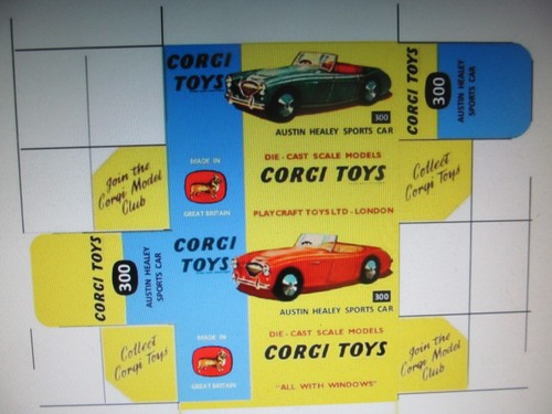 Repro replica box for corgi - box,