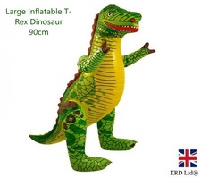90CM Inflatable Blow UpT-Rex Dinosaur Reusable Toy Dino Party Decor Kids X9352