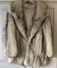 Vintage Blue Fox Fur Coat