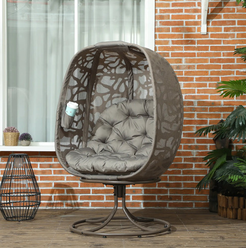 Garden egg chair metal - egg, swivel
