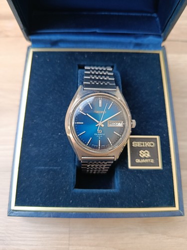 Rare seiko quartz 4004 blue - sq,