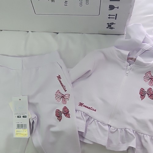 Monnalisa girls white 2pc - monnalisa,