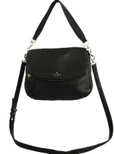 Kate Spade Jackson Street Black Leather Medium Satchel Bag