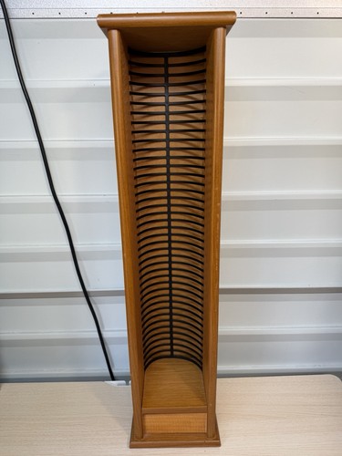 Wooden storage tower rack - cd,