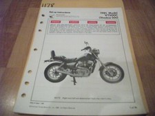 1985 Honda VT500C Shadow 500 Dealer Assembly Set Up Instructions Manual