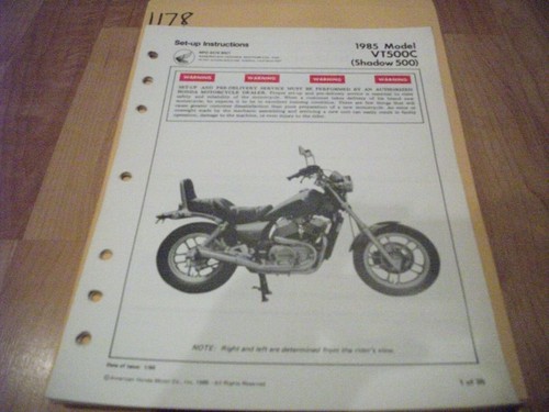 1985 honda vt500c - 1985,