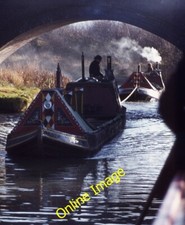 Photo 6x4 Narrow boat & butty, Grand Union Canal Broadwell/SP4565 A work c1972