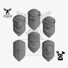 Space Knight Crusader Shields. Conversion Bits For Sci-fi Marines and 28mm Minis
