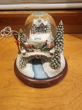 2009 Thomas Kinkade Jingle Bells Snow Globe tested works