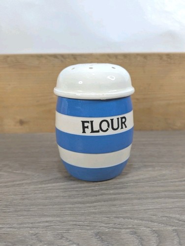 Cornish blue flour sifter - cornish, ~