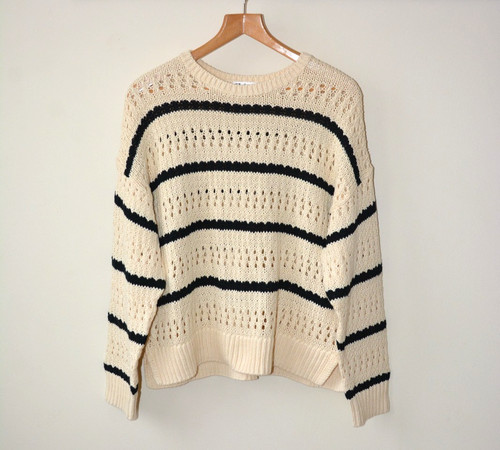 Cream crochet knit - cream,