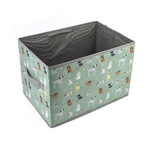Green foldable pet toy storage - pet,