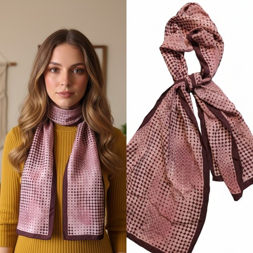 Vintage silk purple pink - pink, geo