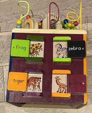 B Toys Zany Zoo Wooden Activity Cube Toddler Activity Centre