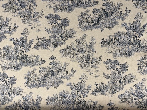 Chamonix village toile - toile, fabric