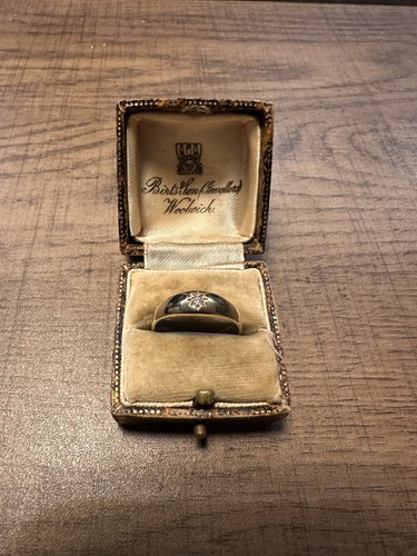 9ct gold mens gypsy - , cubic