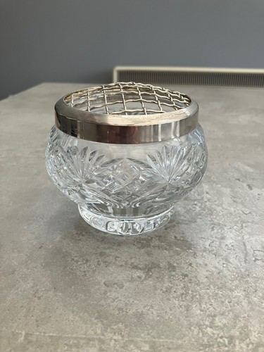 Cut glass rose bowl - 10, bowl/vase