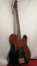 Fernandes TEB-75MW Black Telecaster type Electric Bass Guitar Used From Japan