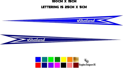 180cm shetland cruisers decal - 180cm,