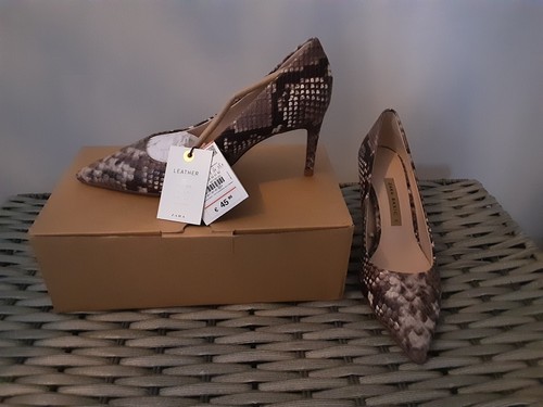 Zara snakeskin leather high - snakeskin,