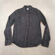 Levis Mens Shirt Medium Black