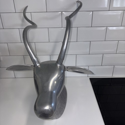 Metal wall mounted stag - metal,