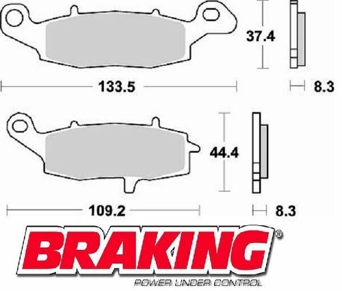 Braking front pads kawasaki - braking,