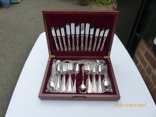 VERY NICE 44 PIECE 18/8 STAINLESS STEEL CUTLERY CANTEEN SET