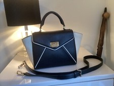 KATE SPADE leather crossbody/ Handbag - removable adjustable strap. Black& Wait.