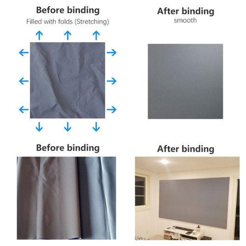 Portable projector screen with - projector,