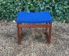 MID CENTURY QUADRILLE TEAK DRESSING TABLE STOOL BY G PLAN