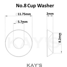 No.4, 6, 8,10,12 SOLID BRASS