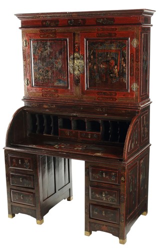 Roll top desk - desk,,