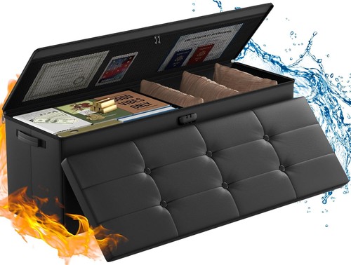 Storage ottoman fireproof - storage,